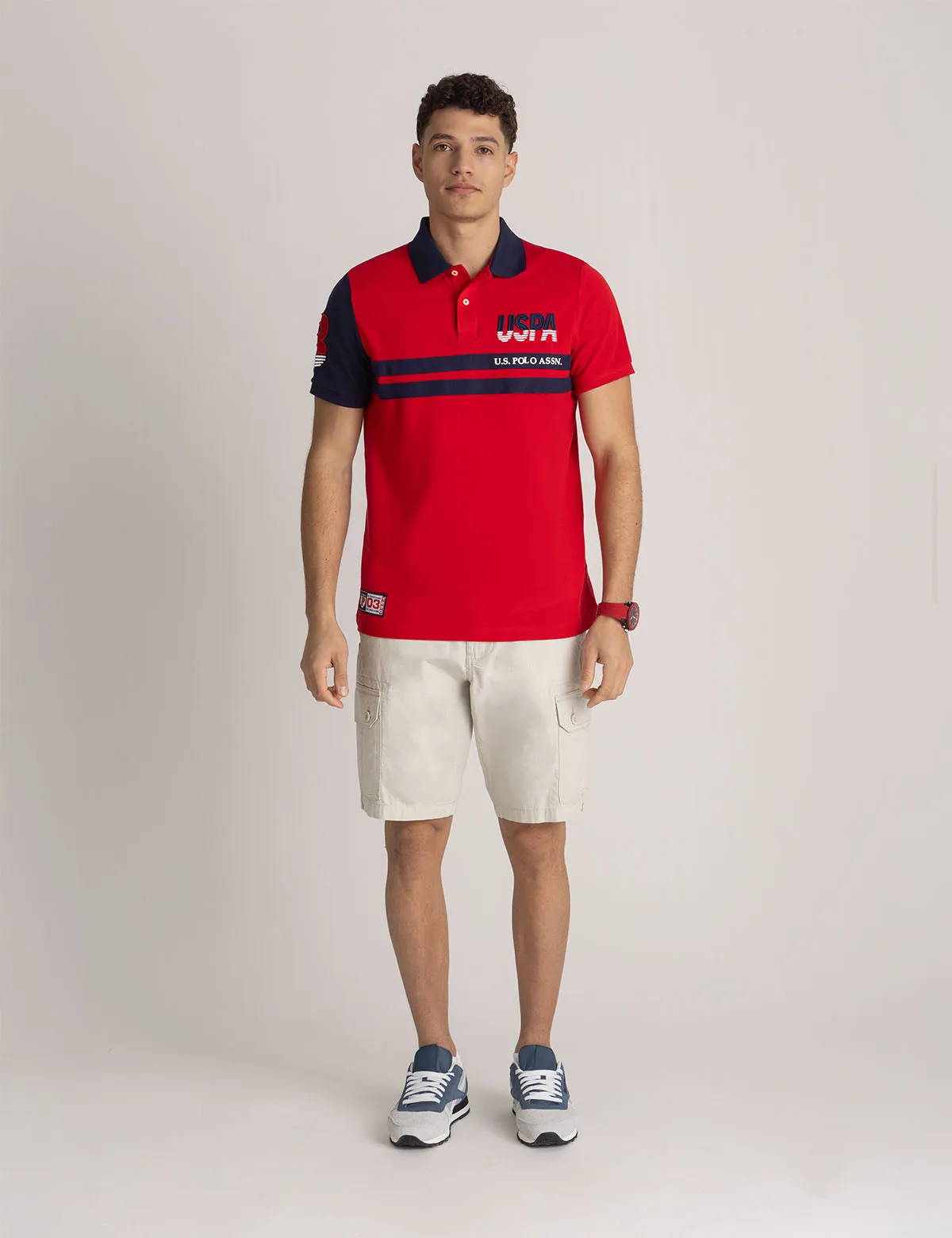USPA COLOR BLOCK PIQUE POLO SHIRT sold by U.S. Polo Assn. product image thumbnail 5