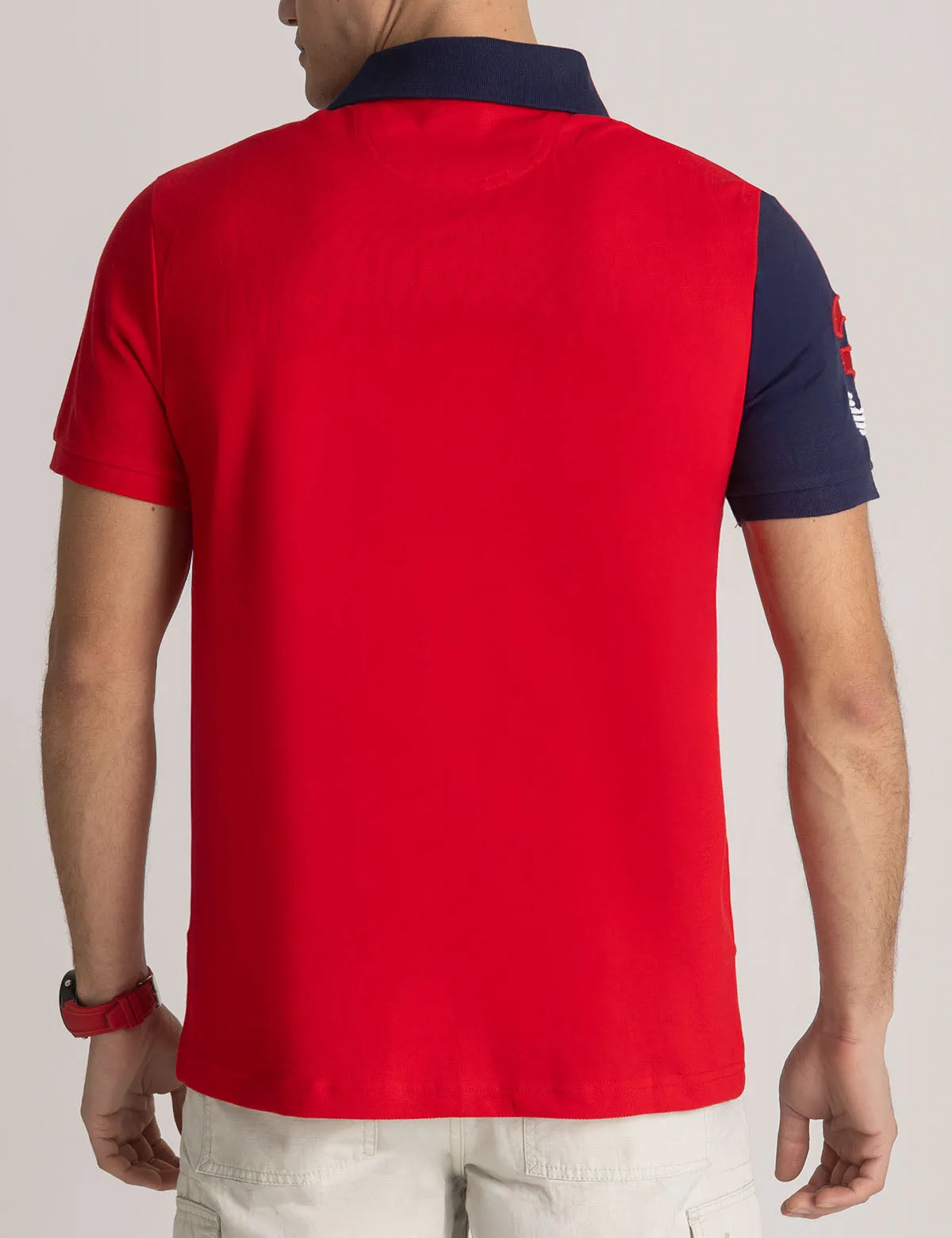 USPA COLOR BLOCK PIQUE POLO SHIRT sold by U.S. Polo Assn. product image thumbnail 3