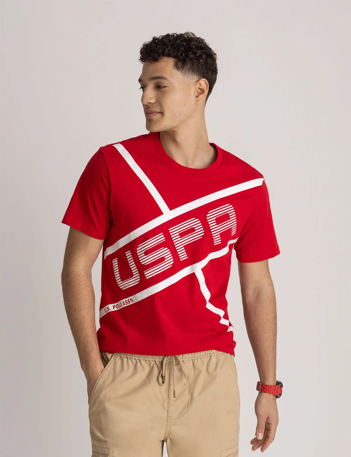 USPA LINEAR GRAPHIC JERSEY T-SHIRT sold by U.S. Polo Assn. product image thumbnail 5