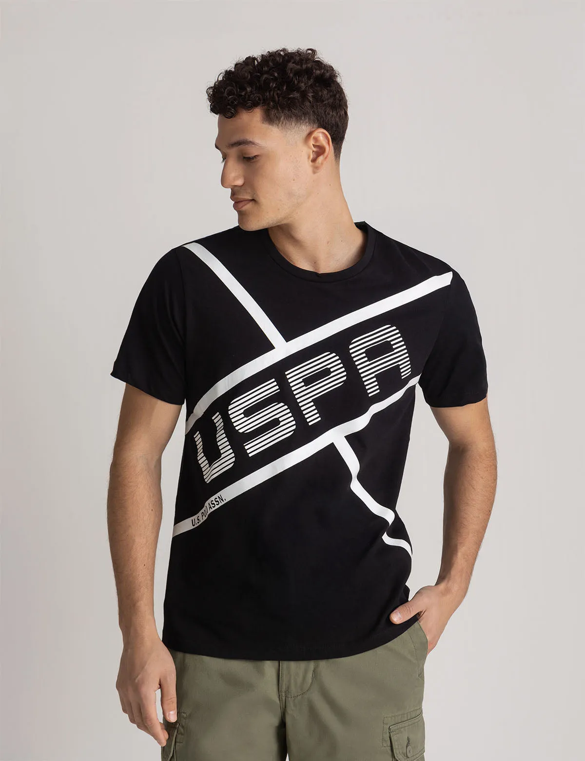 USPA LINEAR GRAPHIC JERSEY T-SHIRT sold by U.S. Polo Assn.