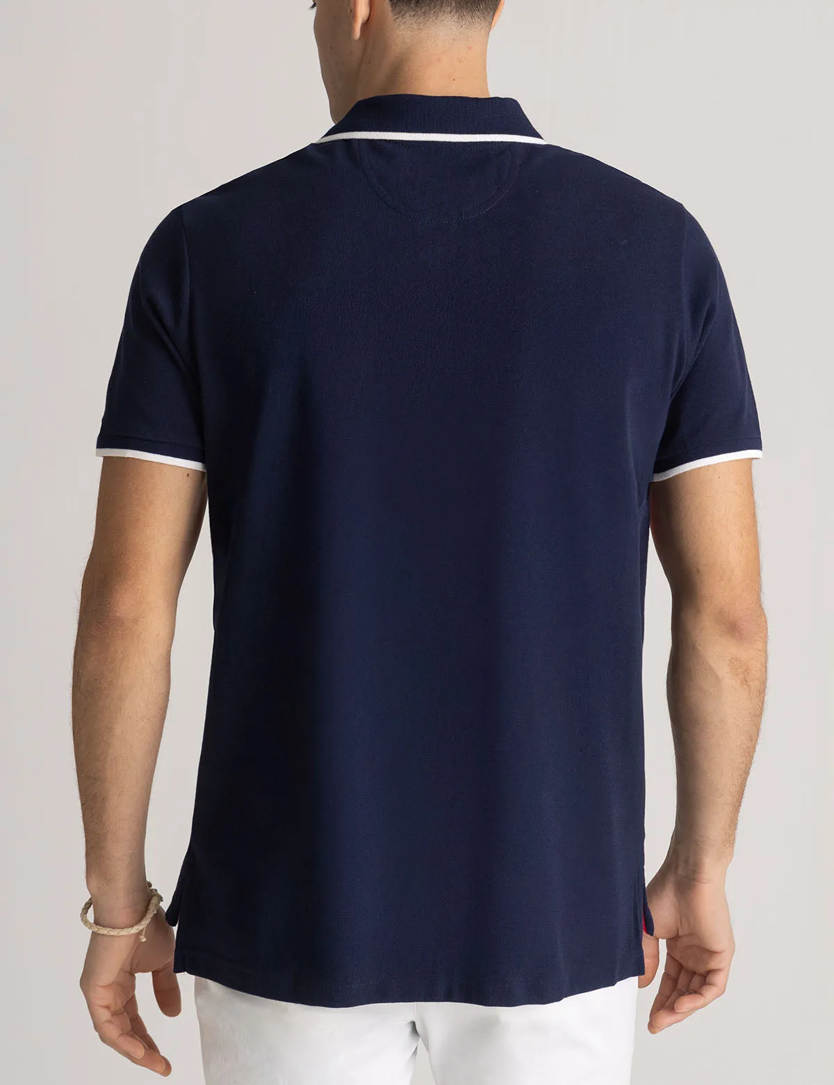 COLORBLOCK EMBOSSED PIQUE POLO SHIRT sold by U.S. Polo Assn. product image thumbnail 4