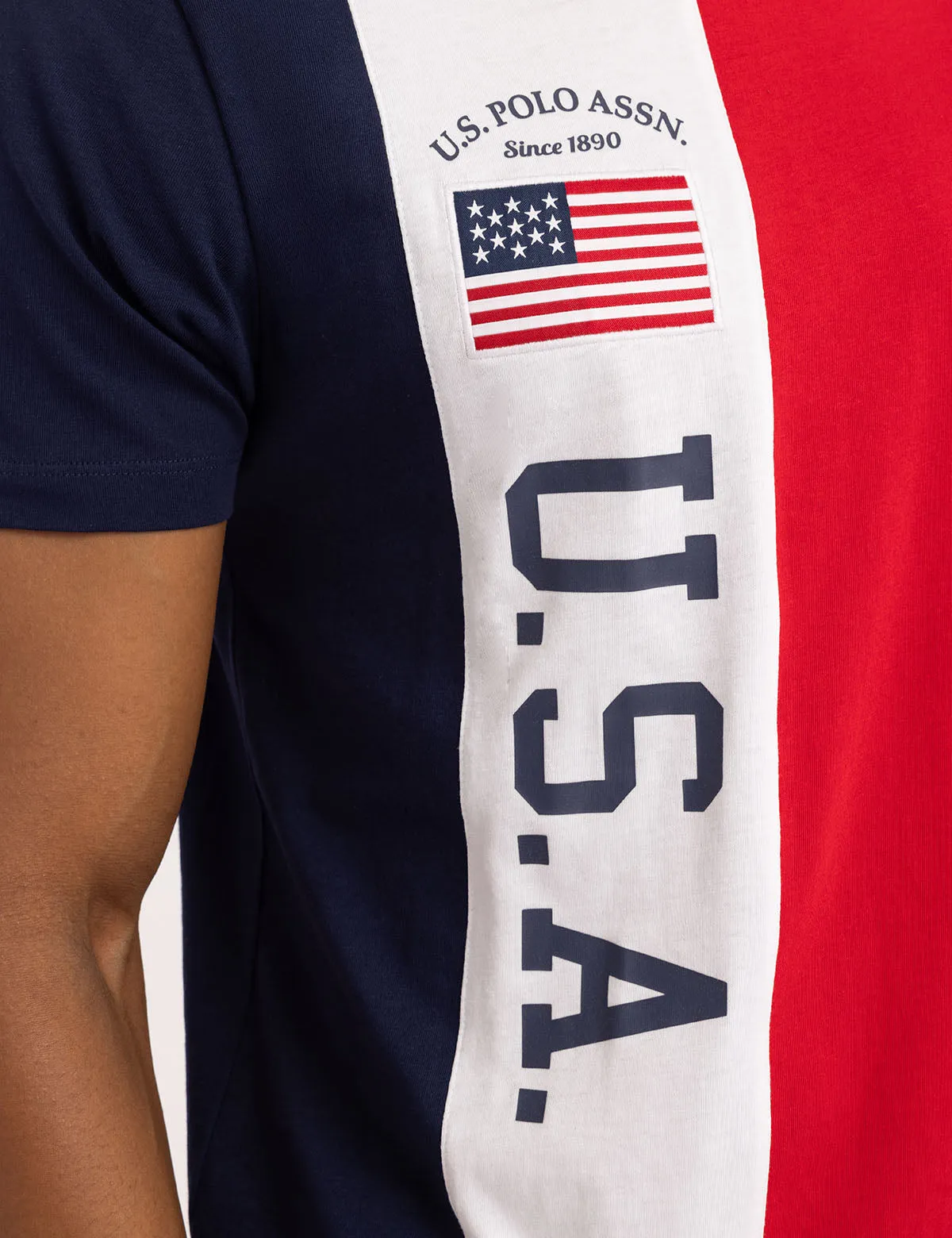 USA COLOR BLOCK JERSEY T-SHIRT sold by U.S. Polo Assn. product image thumbnail 4