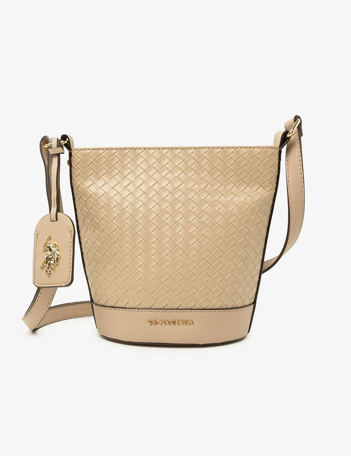 WOVEN CROSSBODY BUCKET BAG sold by U.S. Polo Assn.