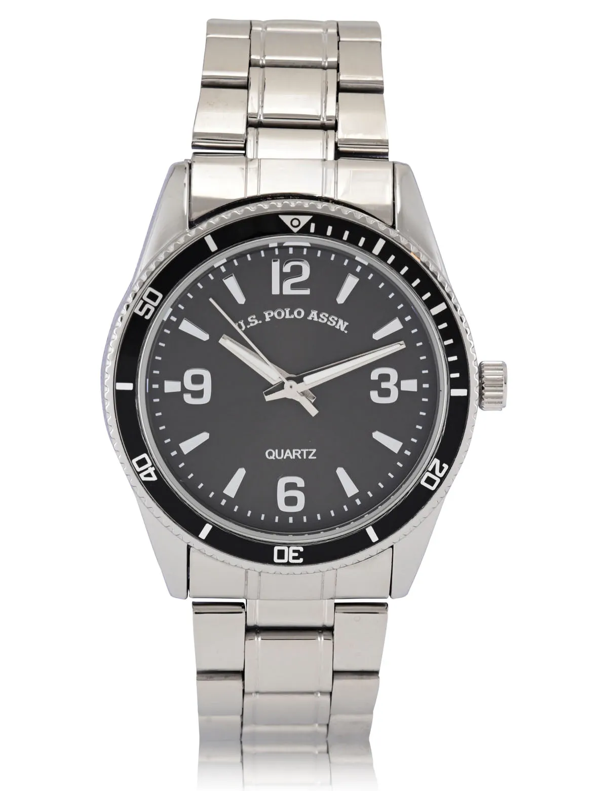 MENS SILVER LINK ANALOG WATCH sold by U.S. Polo Assn. product image thumbnail 4