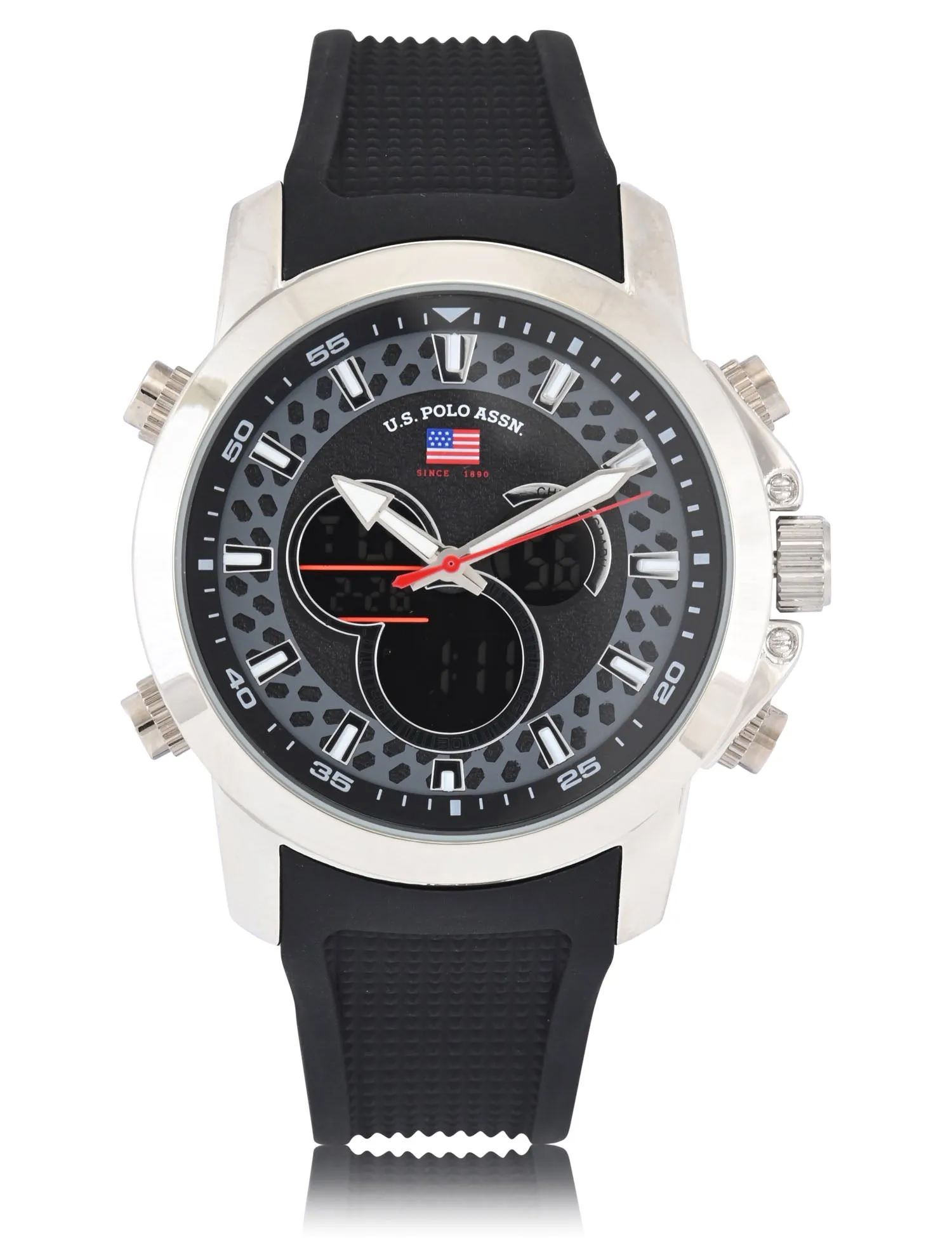 MENS BLACK STRAP ANADIGI WATCH sold by U.S. Polo Assn. product image thumbnail 3