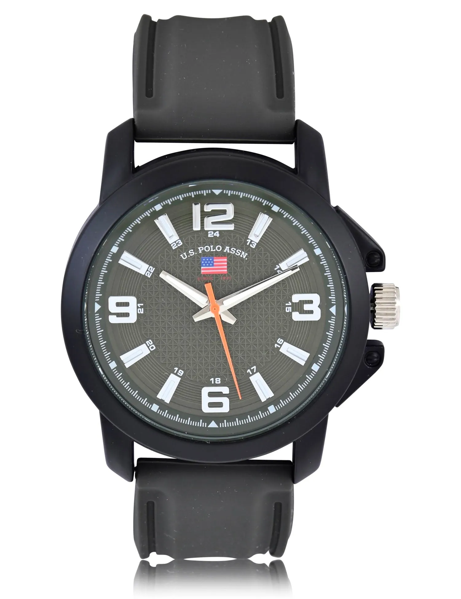 MENS BLACK STRAP GREEN FACE ANALOG WATCH sold by U.S. Polo Assn. product image thumbnail 3