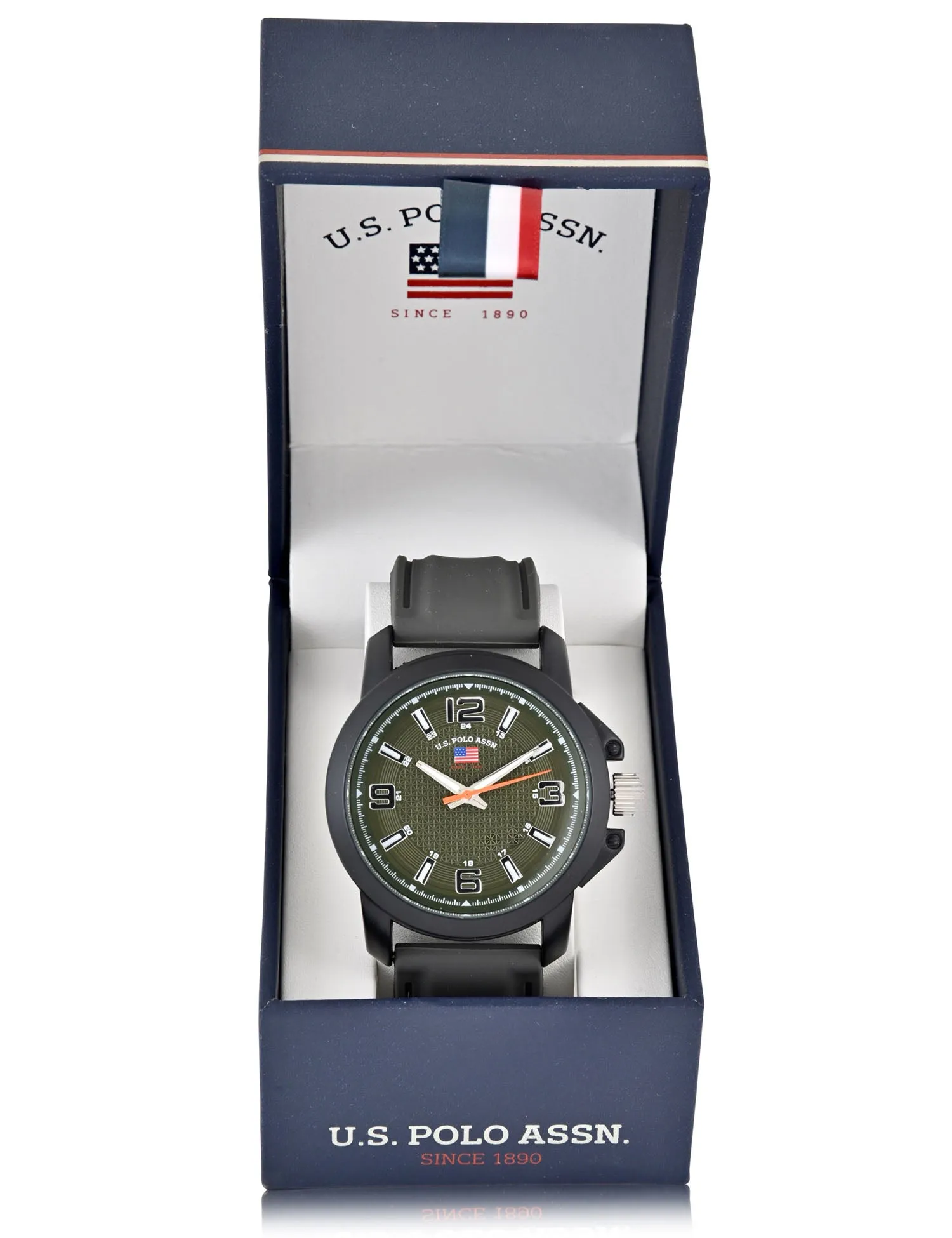 MENS BLACK STRAP GREEN FACE ANALOG WATCH sold by U.S. Polo Assn. product image thumbnail 2