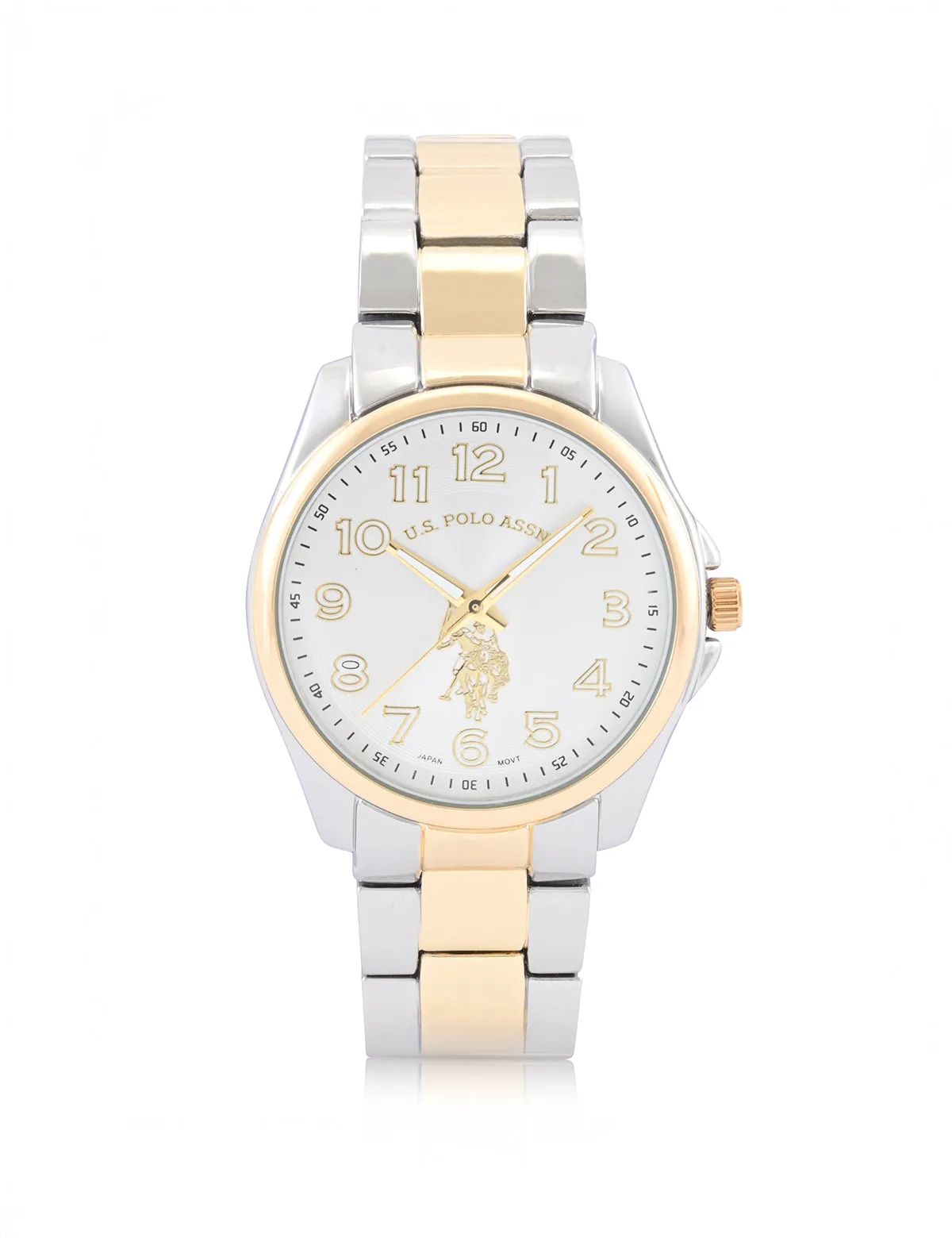 HIS AND HERS SILVER AND GOLD LINK WATCH SET sold by U.S. Polo Assn. product image thumbnail 5