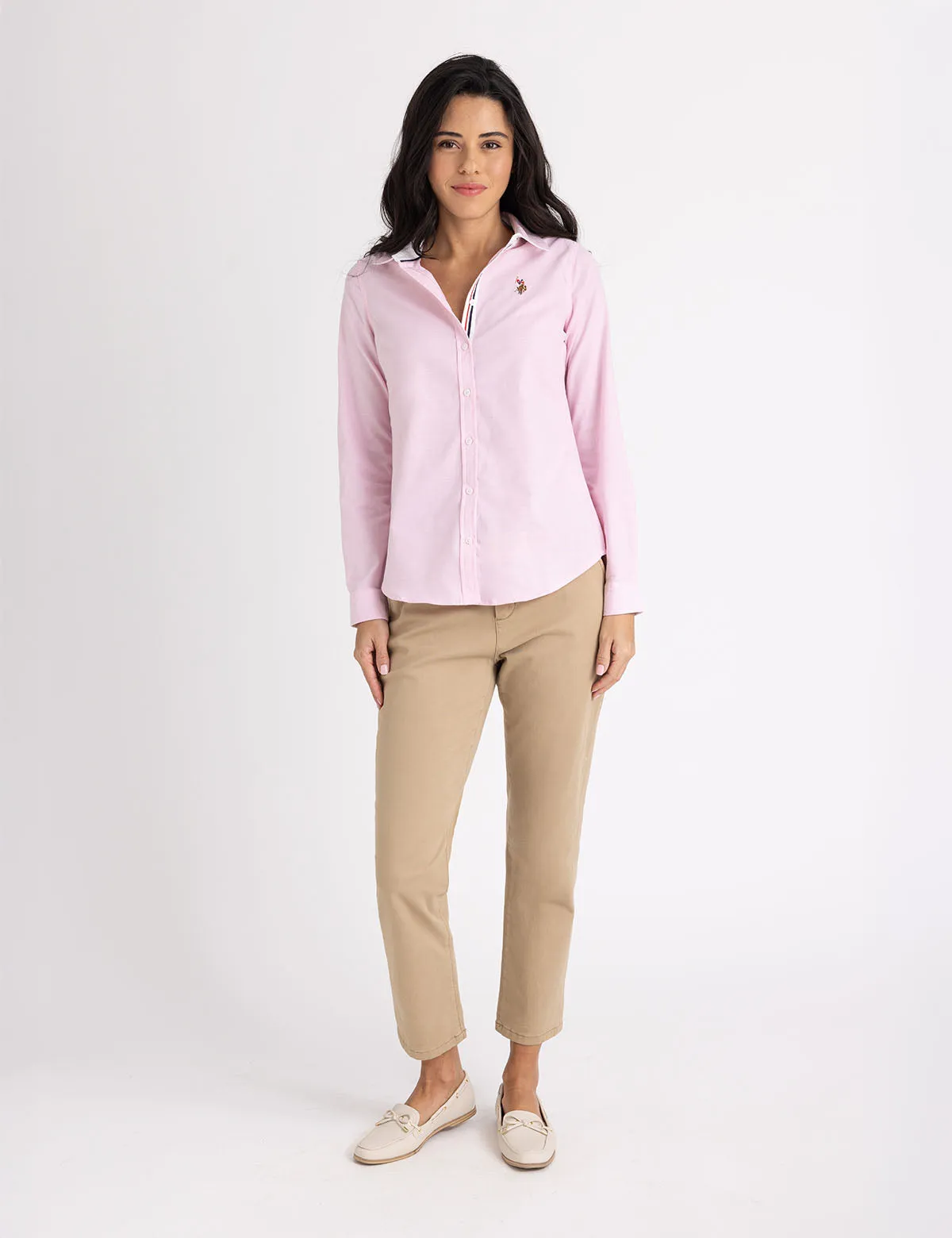 LONG SLEEVE SOLID STRETCH OXFORD SHIRT sold by U.S. Polo Assn. product image thumbnail 4