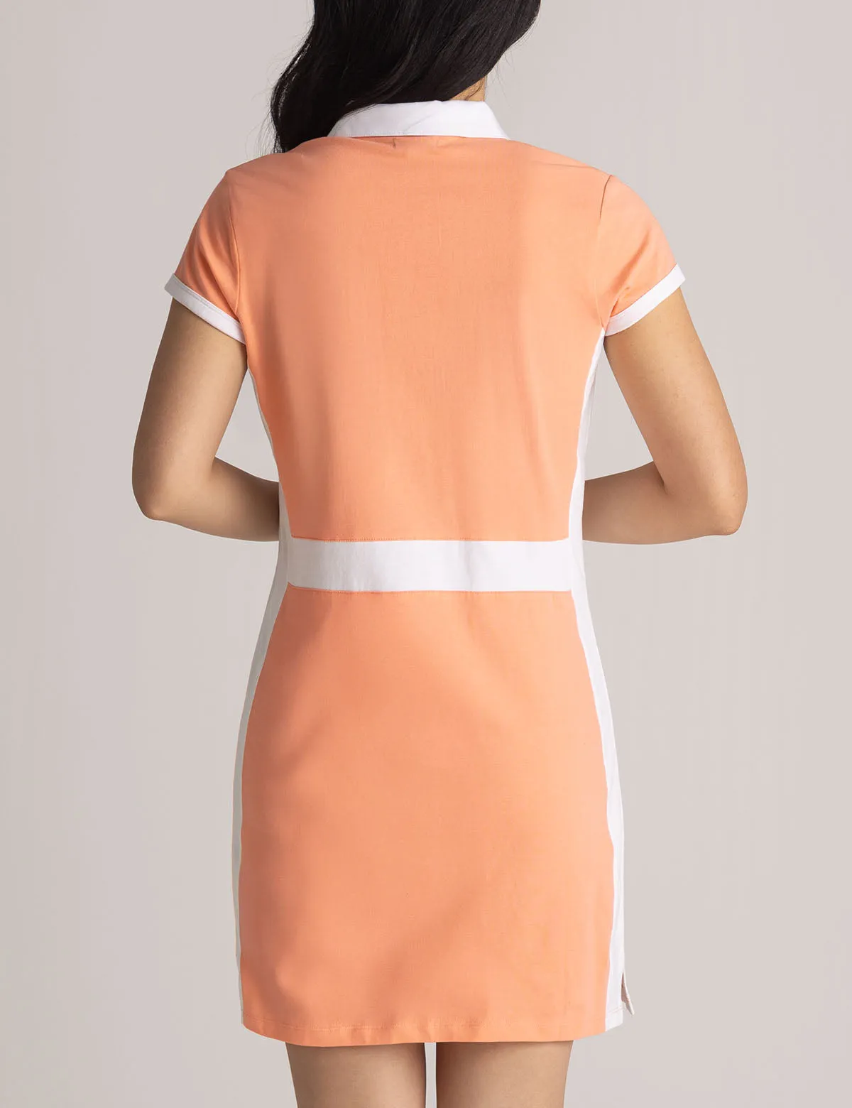 COLOR BLOCK PANEL POLO DRESS sold by U.S. Polo Assn. product image thumbnail 4