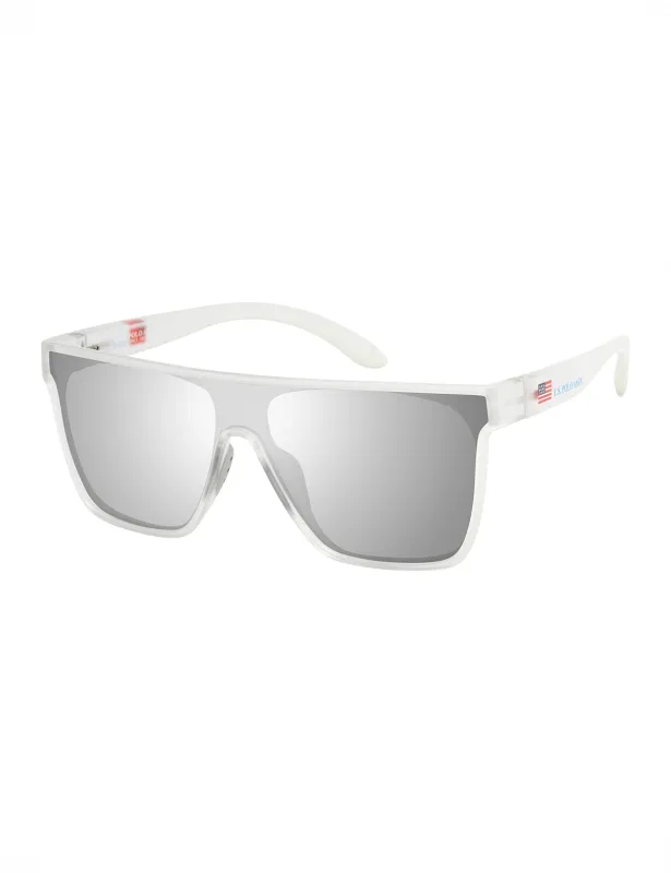 LADIES OVERSIZE SIELD MIRROR SUNGLASSES sold by U.S. Polo Assn.