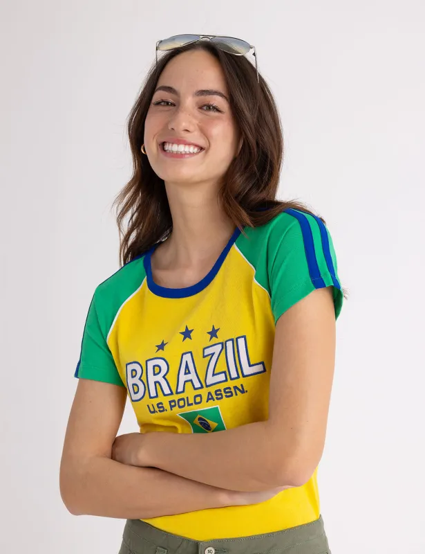 COLOR BLOCK BRAZIL T-SHIRT sold by U.S. Polo Assn.