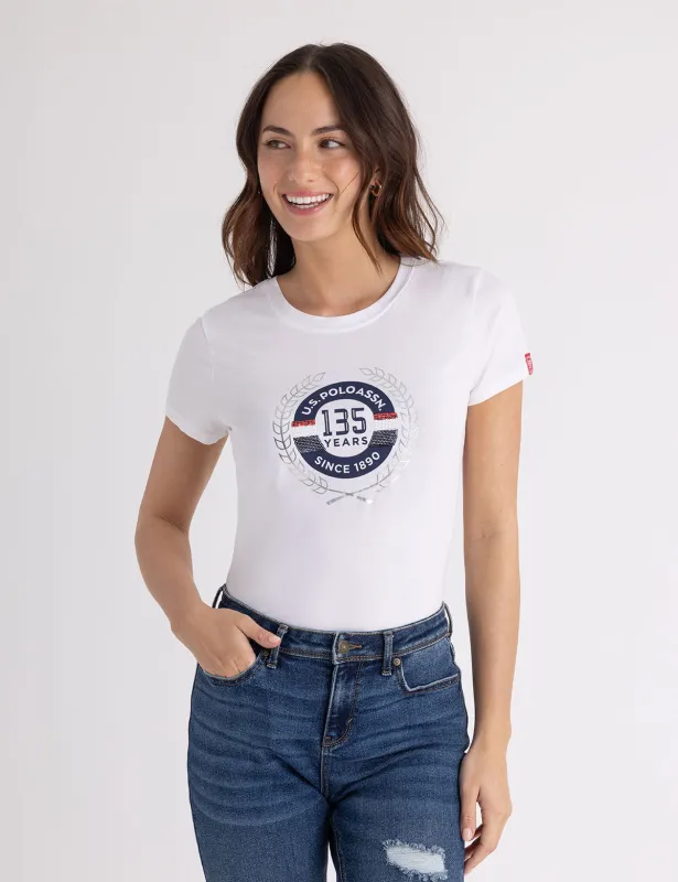 135 ANNIVERSARY SEQUIN T-SHIRT sold by U.S. Polo Assn.