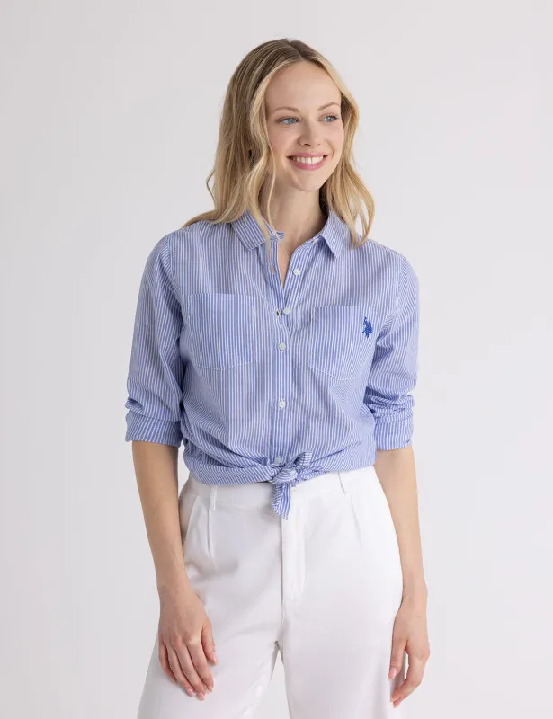 LONG SLEEVE AIRY STRIPE SHIRT made by U.S. Polo Assn.