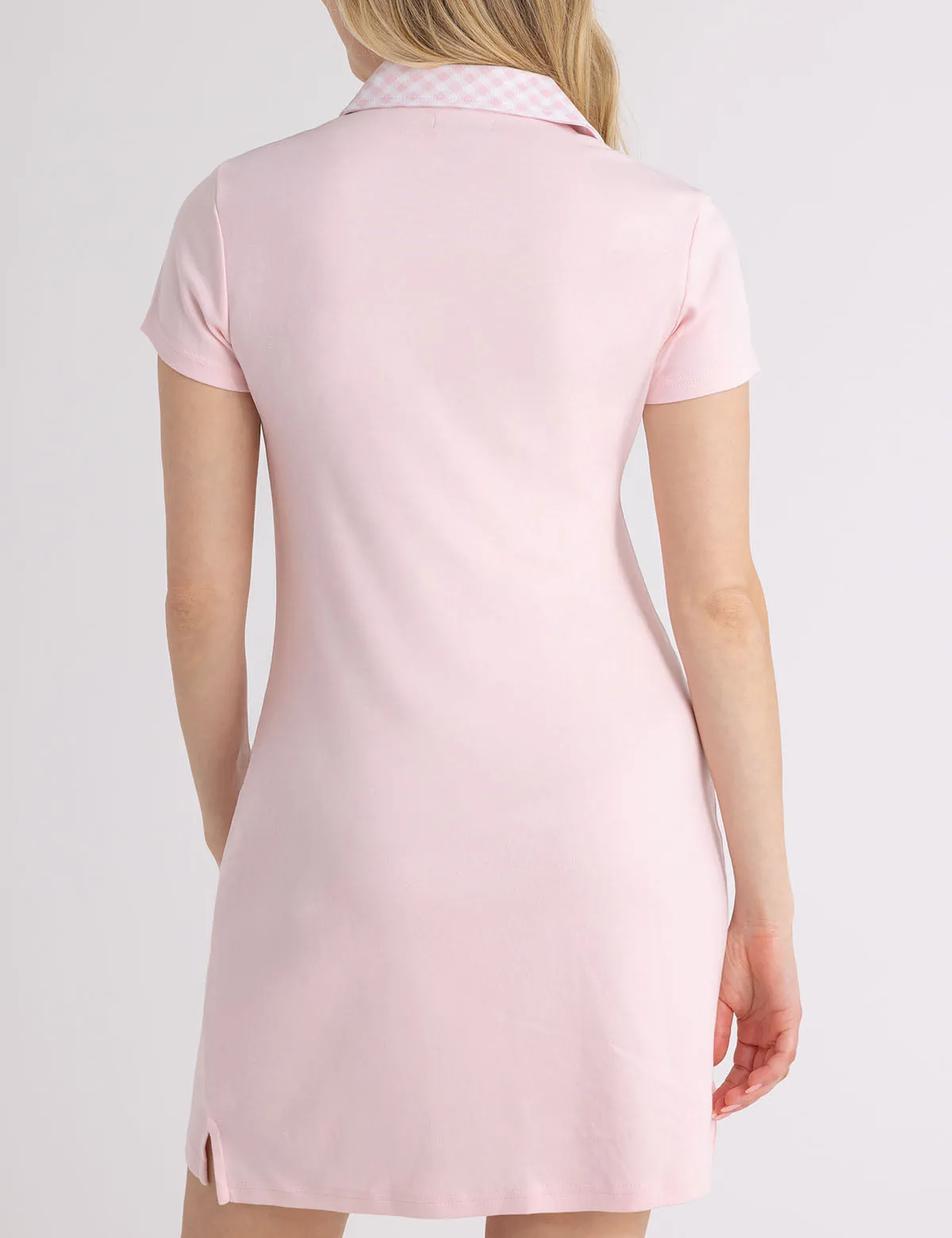 SPLIT NECK GINGHAM COLLAR POLO DRESS sold by U.S. Polo Assn. product image thumbnail 5