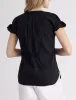 SPLIT NECK FLUTTER SLEEVE POPOVER TOP sold by U.S. Polo Assn.