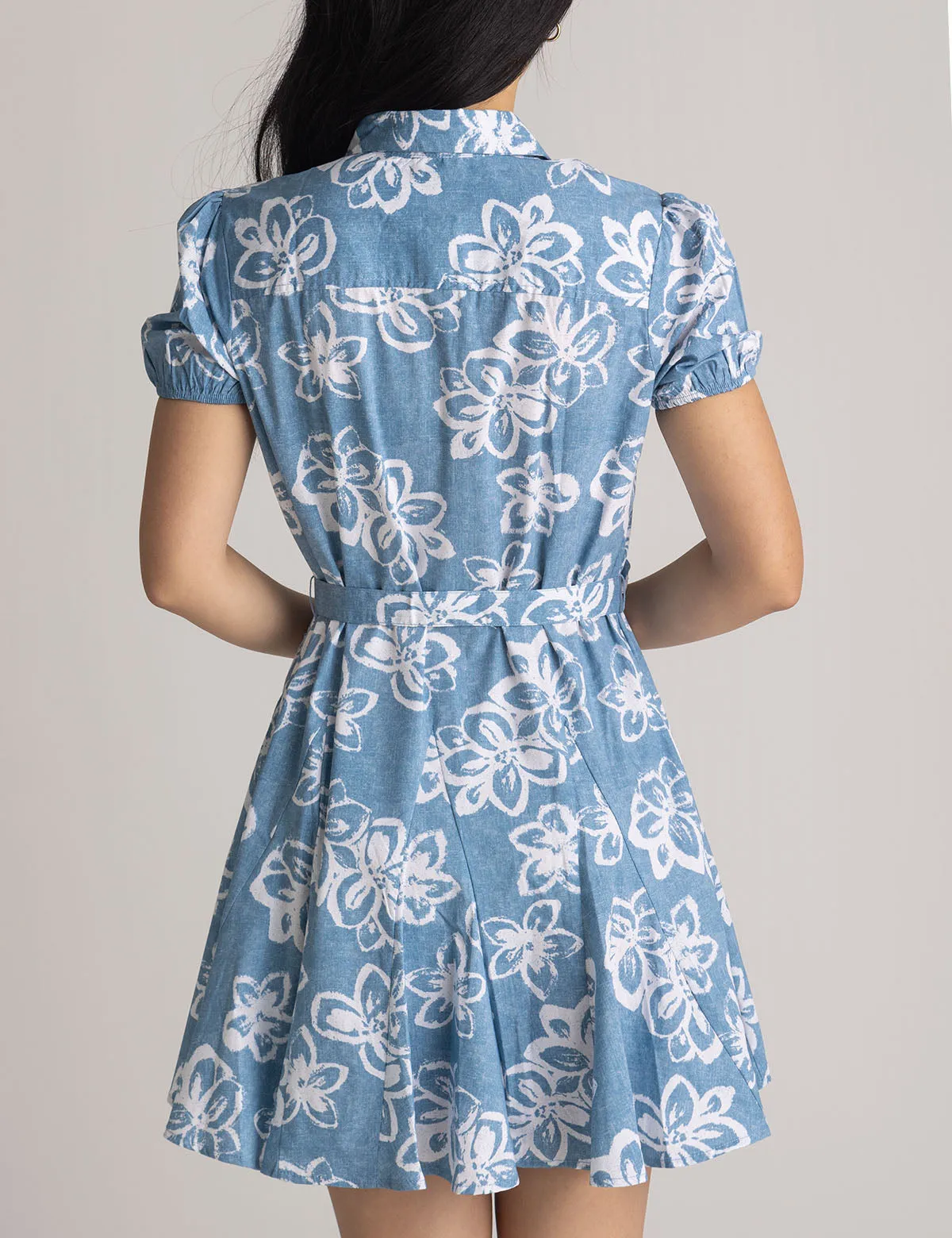 FIT AND FLARE FLORAL POPLIN DRESS sold by U.S. Polo Assn. product image thumbnail 4