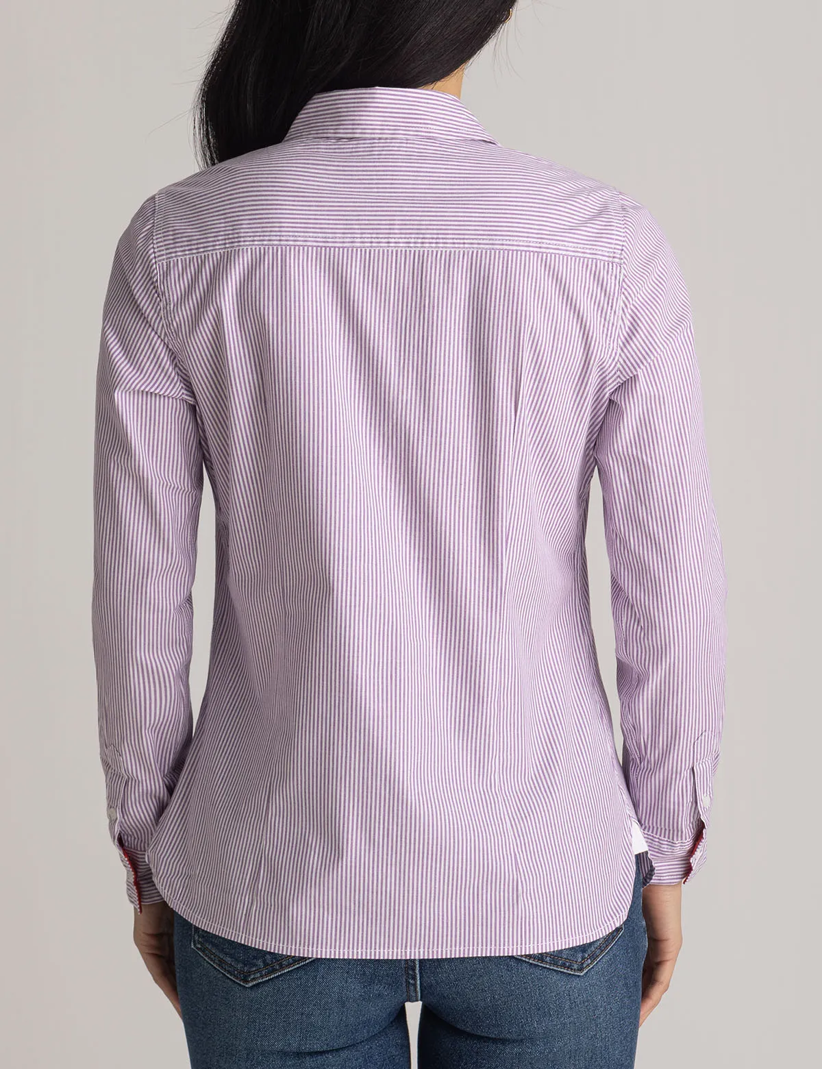 STRIPED POPLIN LONG SLEEVE SHIRT sold by U.S. Polo Assn. product image thumbnail 4