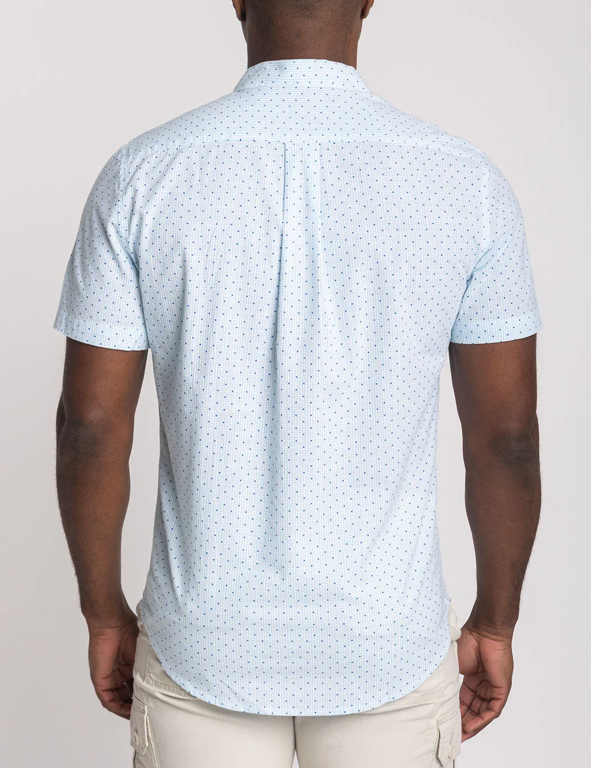 SHORT SLEEVE DOT POPLIN SHIRT WITH POCKET sold by U.S. Polo Assn. product image thumbnail 4