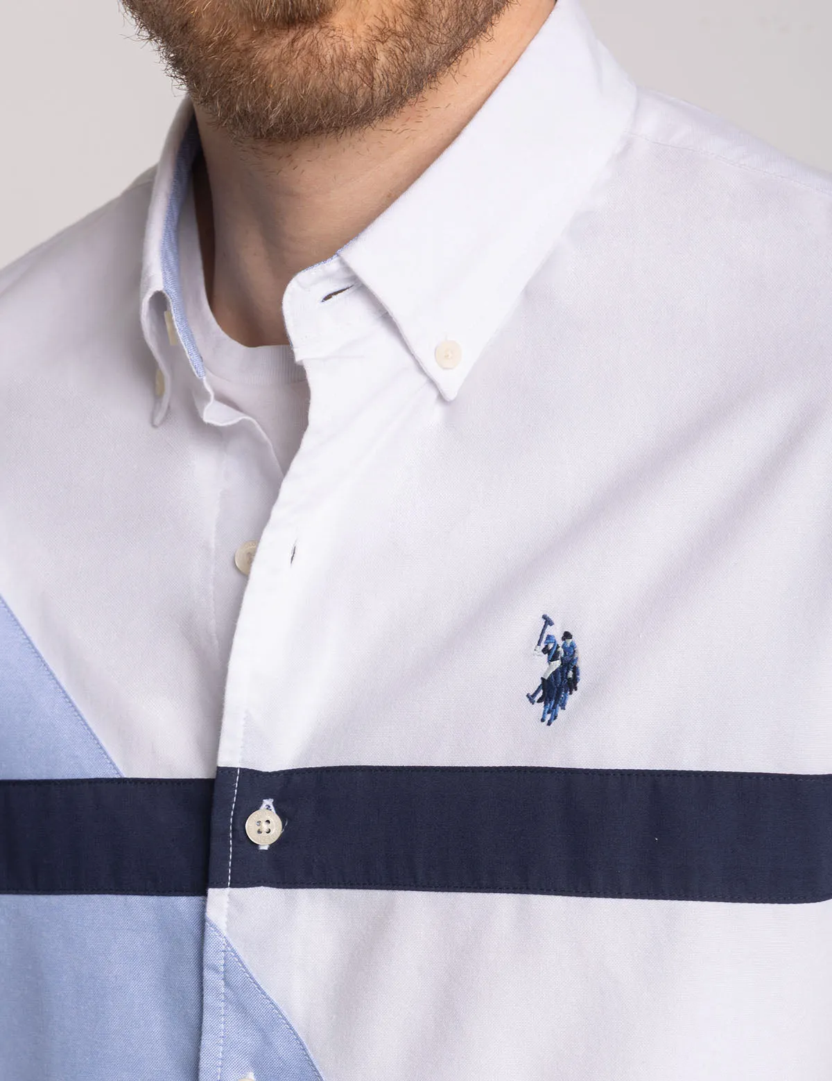 SHORT SLEEVE DIAGONAL OXFORD SHIRT sold by U.S. Polo Assn. product image thumbnail 2