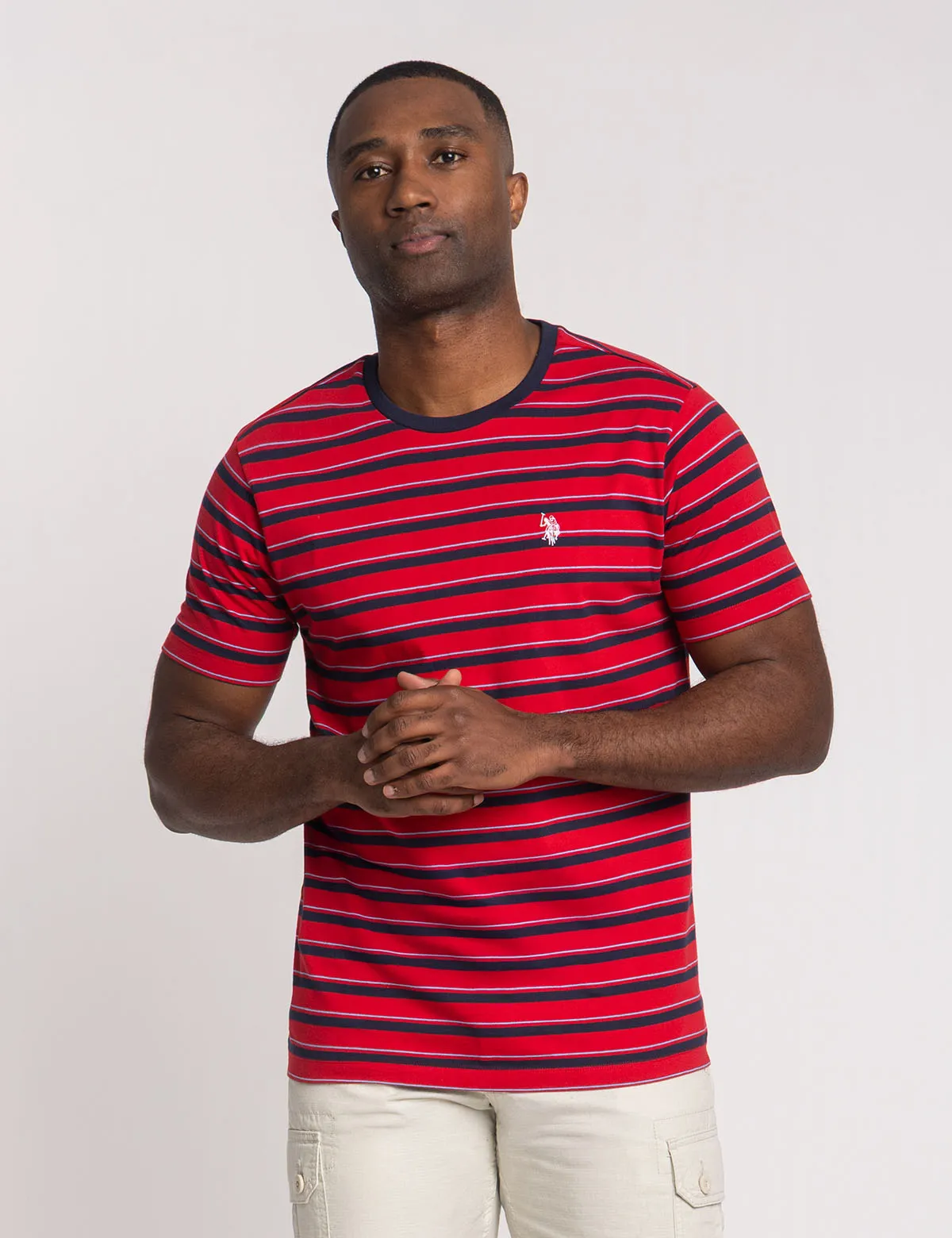 YARN DYE STRIPE JERSEY T-SHIRT sold by U.S. Polo Assn.
