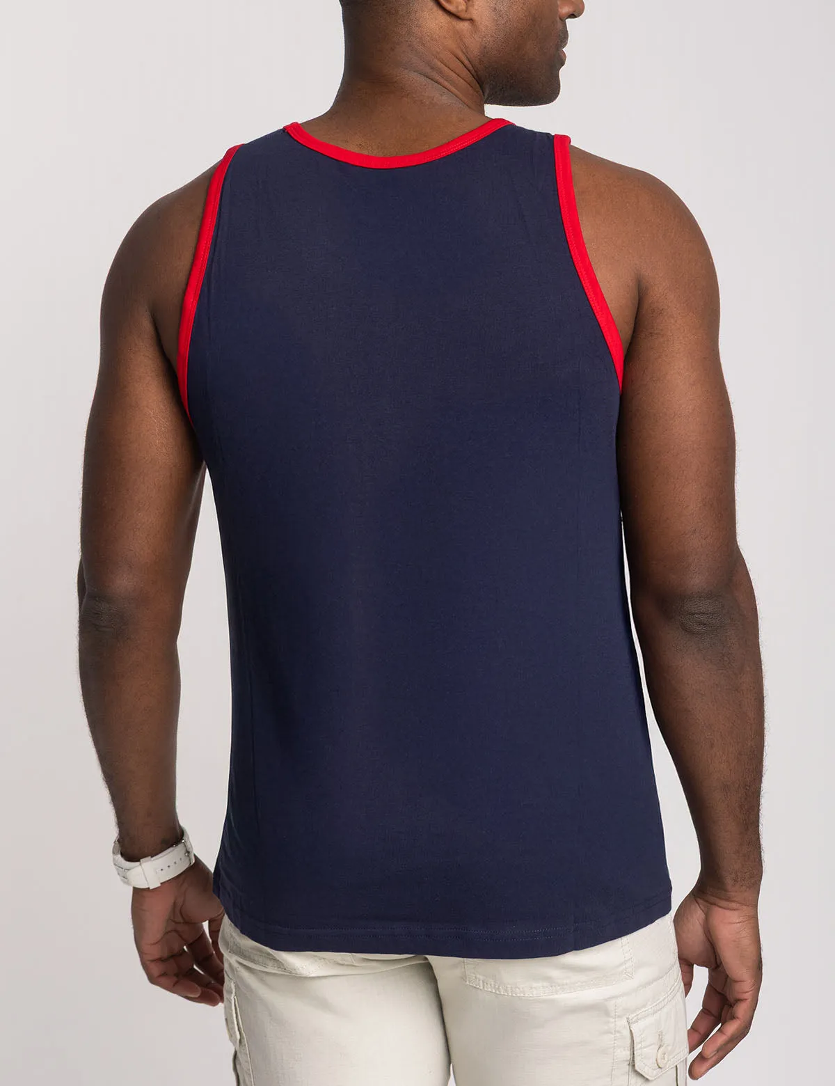 COLOR BLOCK FLAG MUSCLE TANK sold by U.S. Polo Assn. product image thumbnail 3