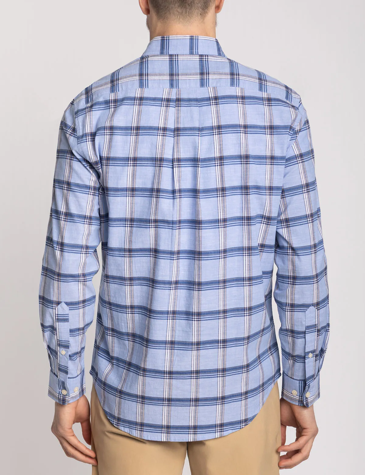 LONG SLEEVE STRETCH PLAID POPLIN SHIRT sold by U.S. Polo Assn. product image thumbnail 3