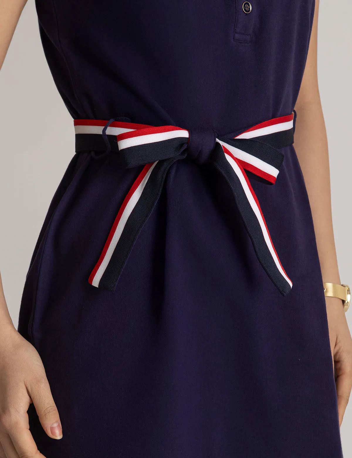 SLEEVELESS SIGNATURE STRIPE POLO DRESS sold by U.S. Polo Assn. product image thumbnail 3