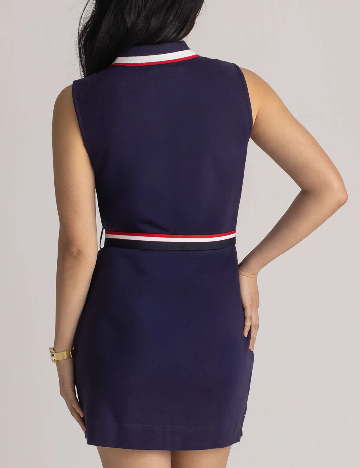 SLEEVELESS SIGNATURE STRIPE POLO DRESS sold by U.S. Polo Assn. product image thumbnail 5