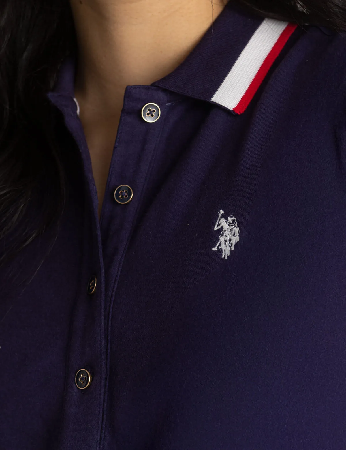 SLEEVELESS SIGNATURE STRIPE POLO DRESS sold by U.S. Polo Assn. product image thumbnail 4