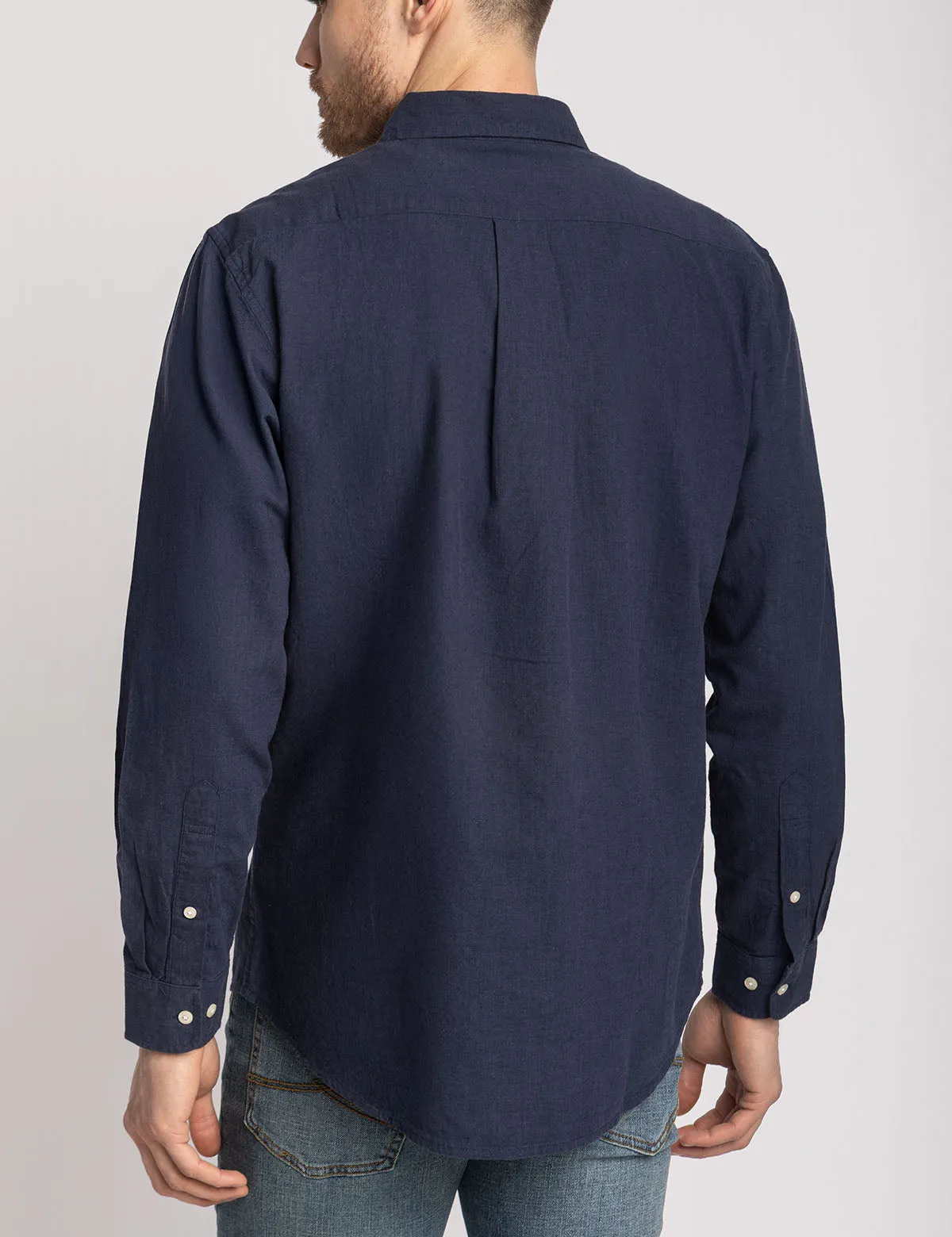 LONG SLEEVE SOFT LINEN BLEND SHIRT sold by U.S. Polo Assn. product image thumbnail 5