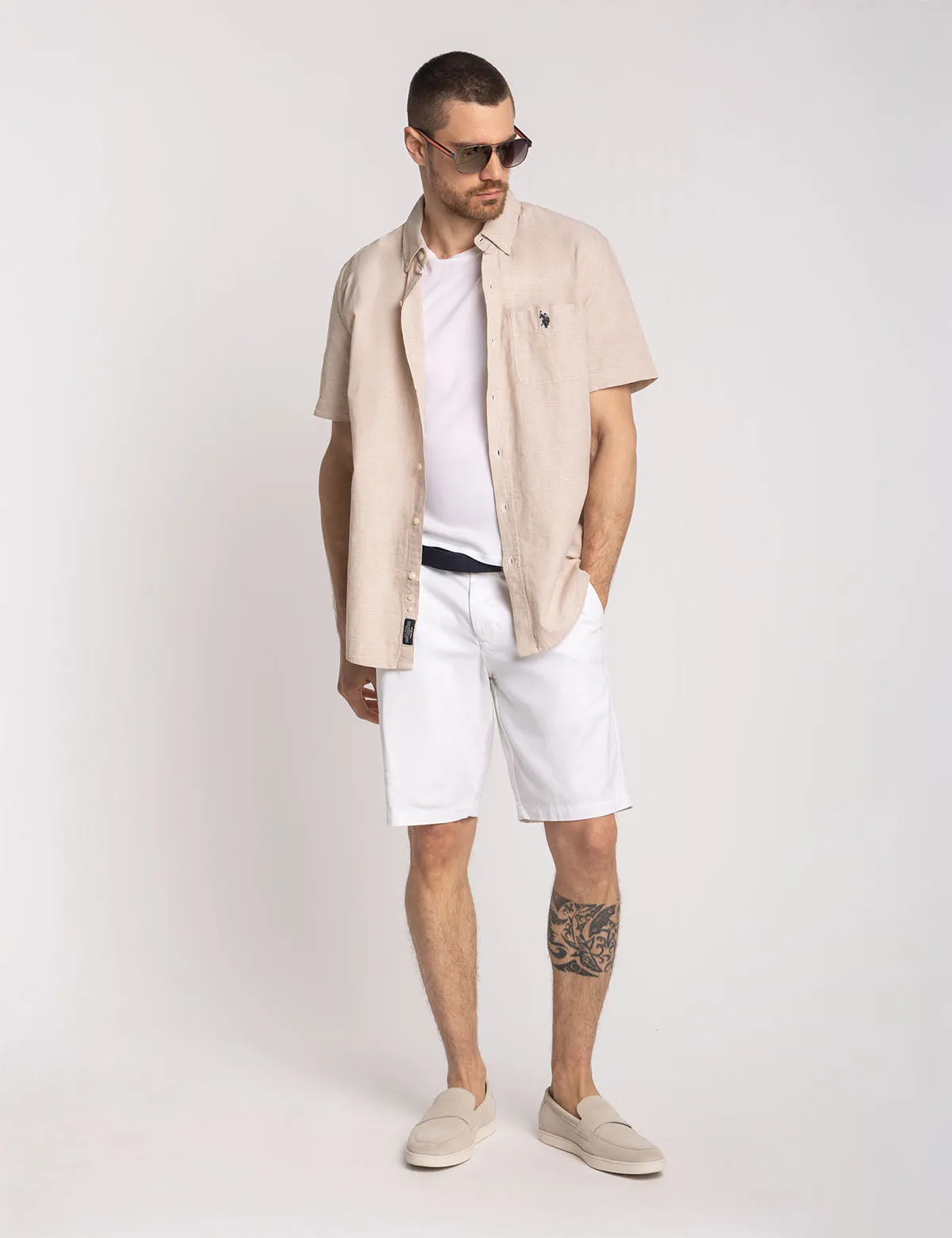 SHORT SLEEVE SOFT LINEN BLEND SHIRT sold by U.S. Polo Assn. product image thumbnail 2