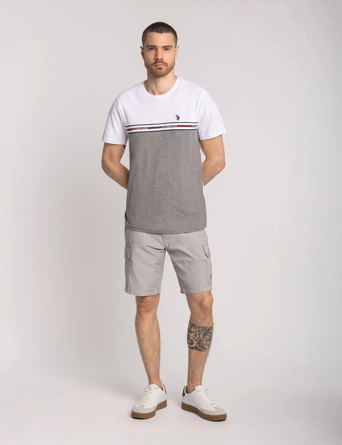 TRICOT PIECED STRIPE JERSEY T-SHIRT sold by U.S. Polo Assn. product image thumbnail 2