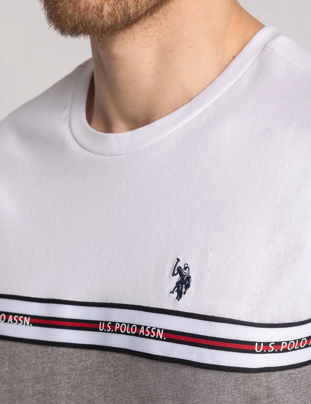 TRICOT PIECED STRIPE JERSEY T-SHIRT sold by U.S. Polo Assn. product image thumbnail 3