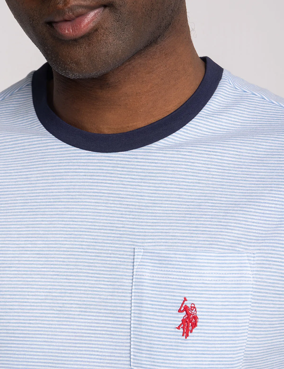 YARN DYE STRIPE JERSEY T-SHIRT WITH POCKET sold by U.S. Polo Assn. product image thumbnail 3