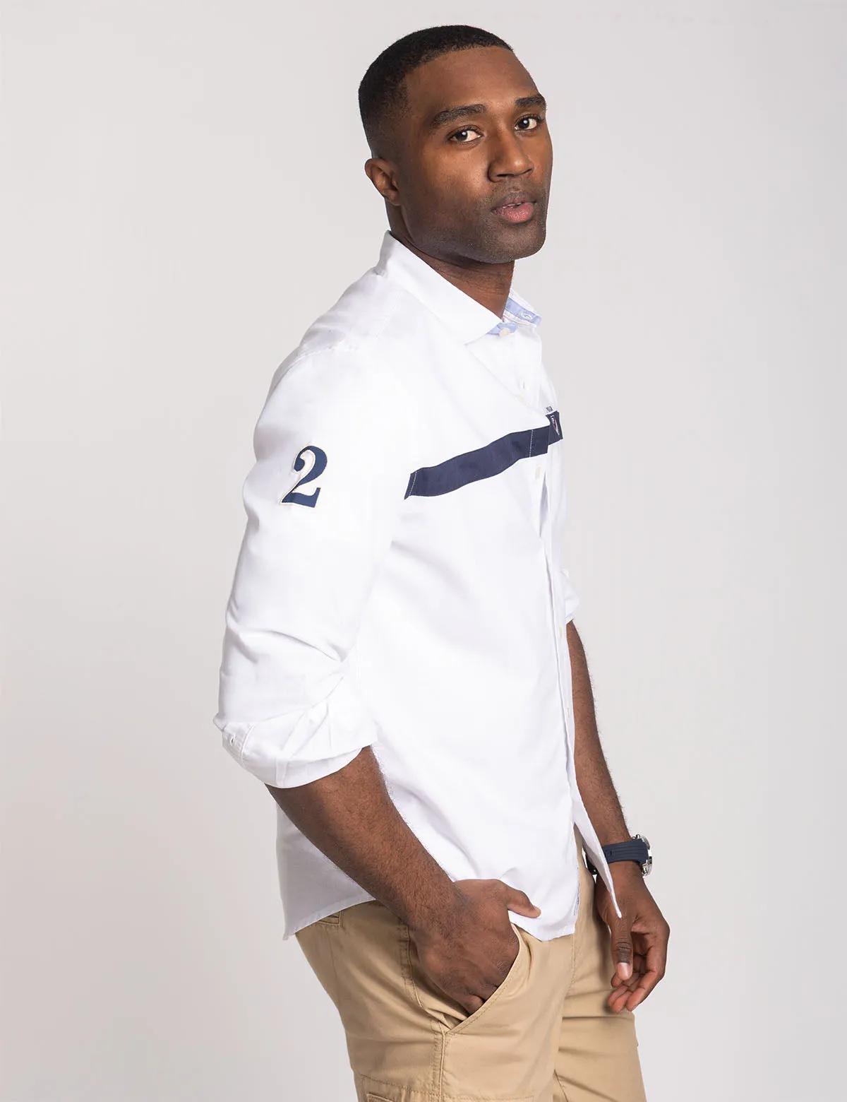 LONG SLEEVE CHEST STRIPE OXFORD SHIRT sold by U.S. Polo Assn. product image thumbnail 4