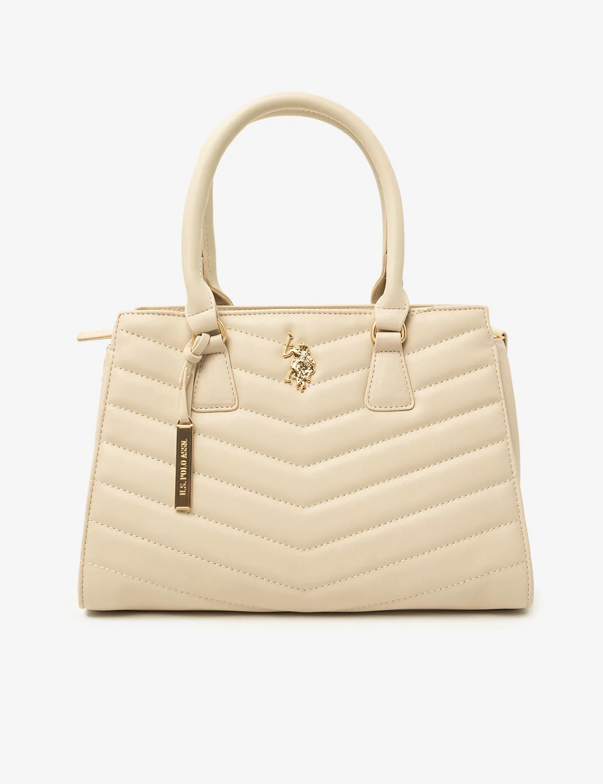 QUILTED V SATCHEL WITH CROSSBODY STRAP sold by U.S. Polo Assn. product image thumbnail 2