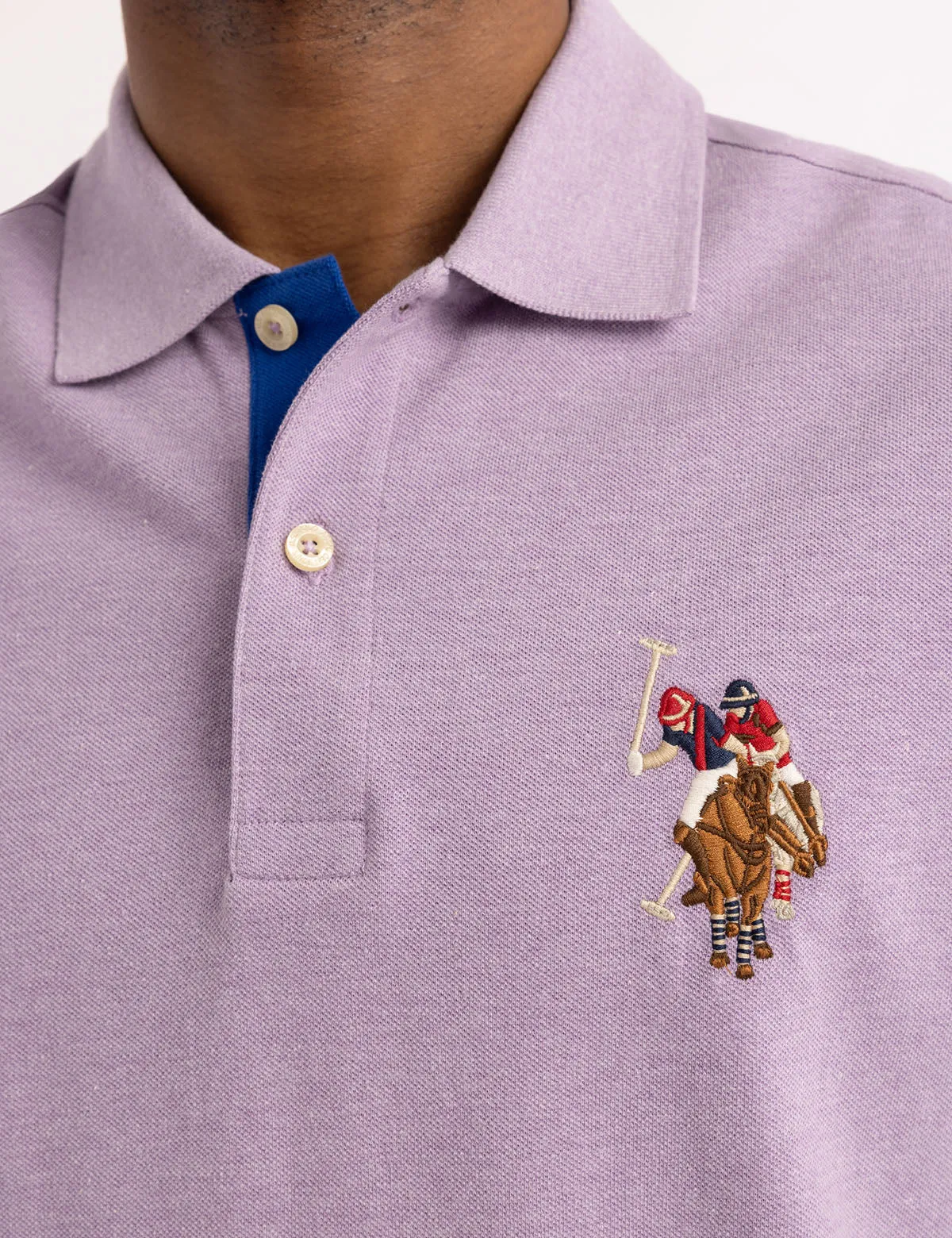 MULTI COLOR BIG LOGO SOLID POLO SHIRT sold by U.S. Polo Assn. product image thumbnail 2