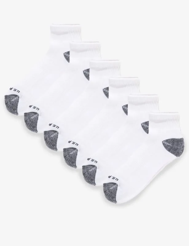 MENS 6PK QUARTER CREW SOCKS sold by U.S. Polo Assn.