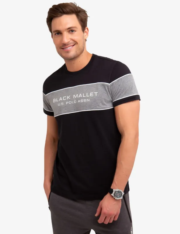 BLACK MALLET COLORBLOCK T-SHIRT sold by U.S. Polo Assn.
