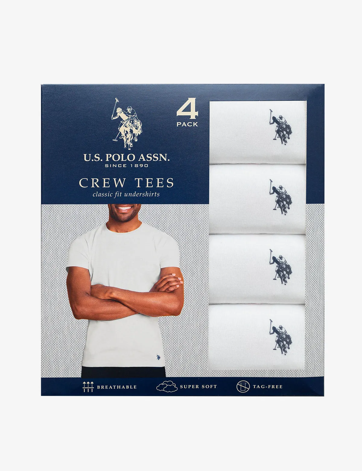 4 PACK CREW NECK T-SHIRTS sold by U.S. Polo Assn.