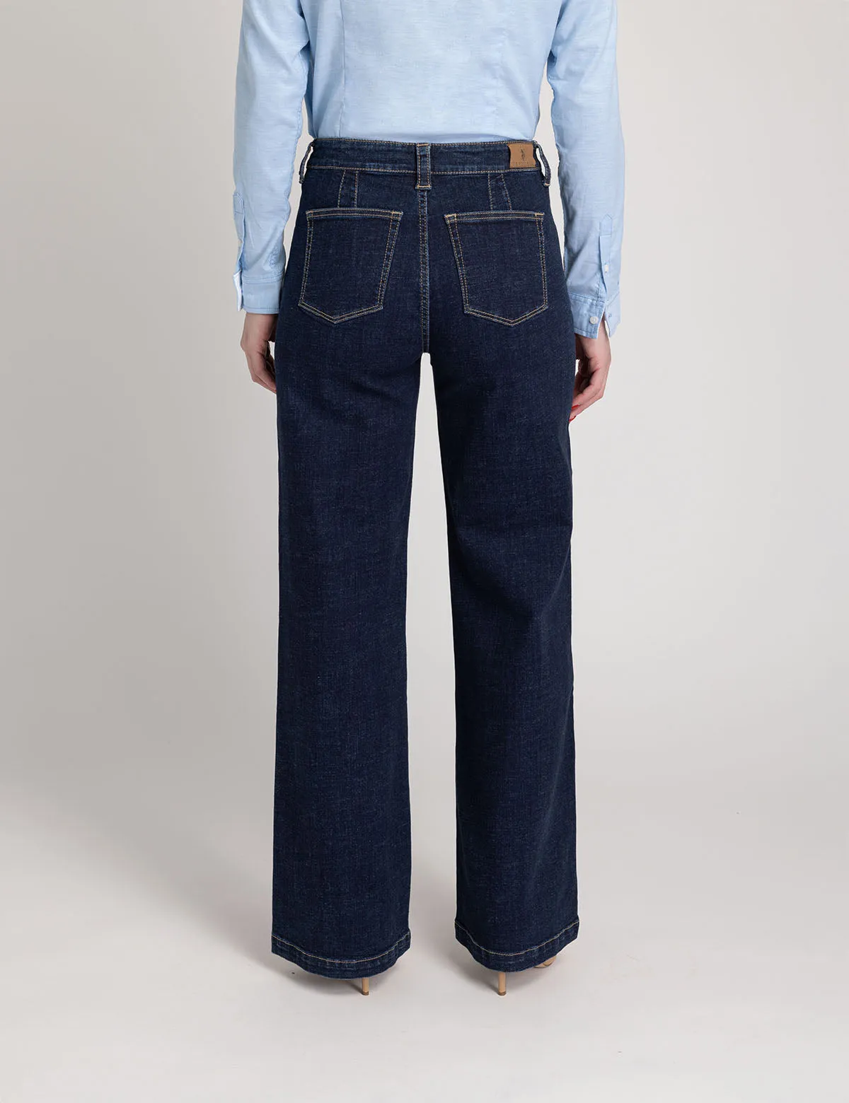 HIGH RISE WIDE LEG TROUSER sold by U.S. Polo Assn. product image thumbnail 4