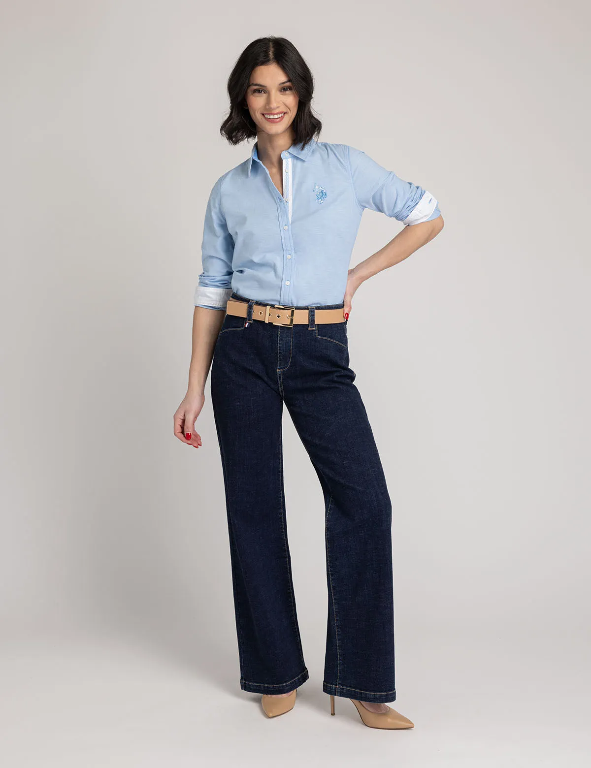 HIGH RISE WIDE LEG TROUSER sold by U.S. Polo Assn. product image thumbnail 2