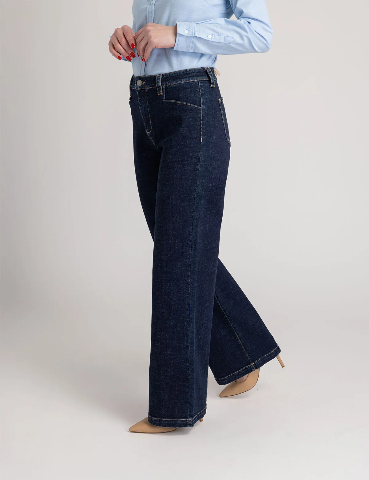 HIGH RISE WIDE LEG TROUSER sold by U.S. Polo Assn. product image thumbnail 3