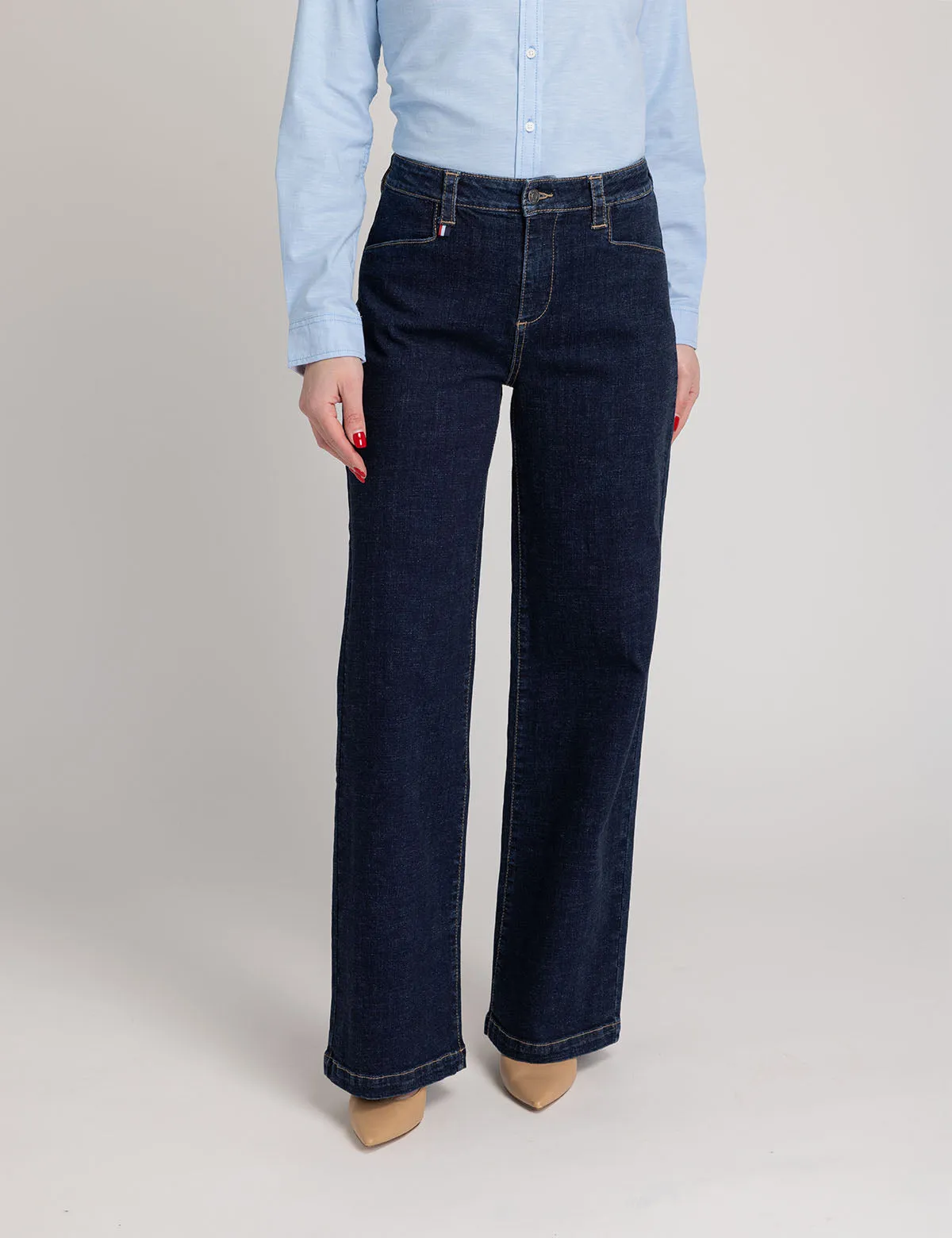 HIGH RISE WIDE LEG TROUSER sold by U.S. Polo Assn.