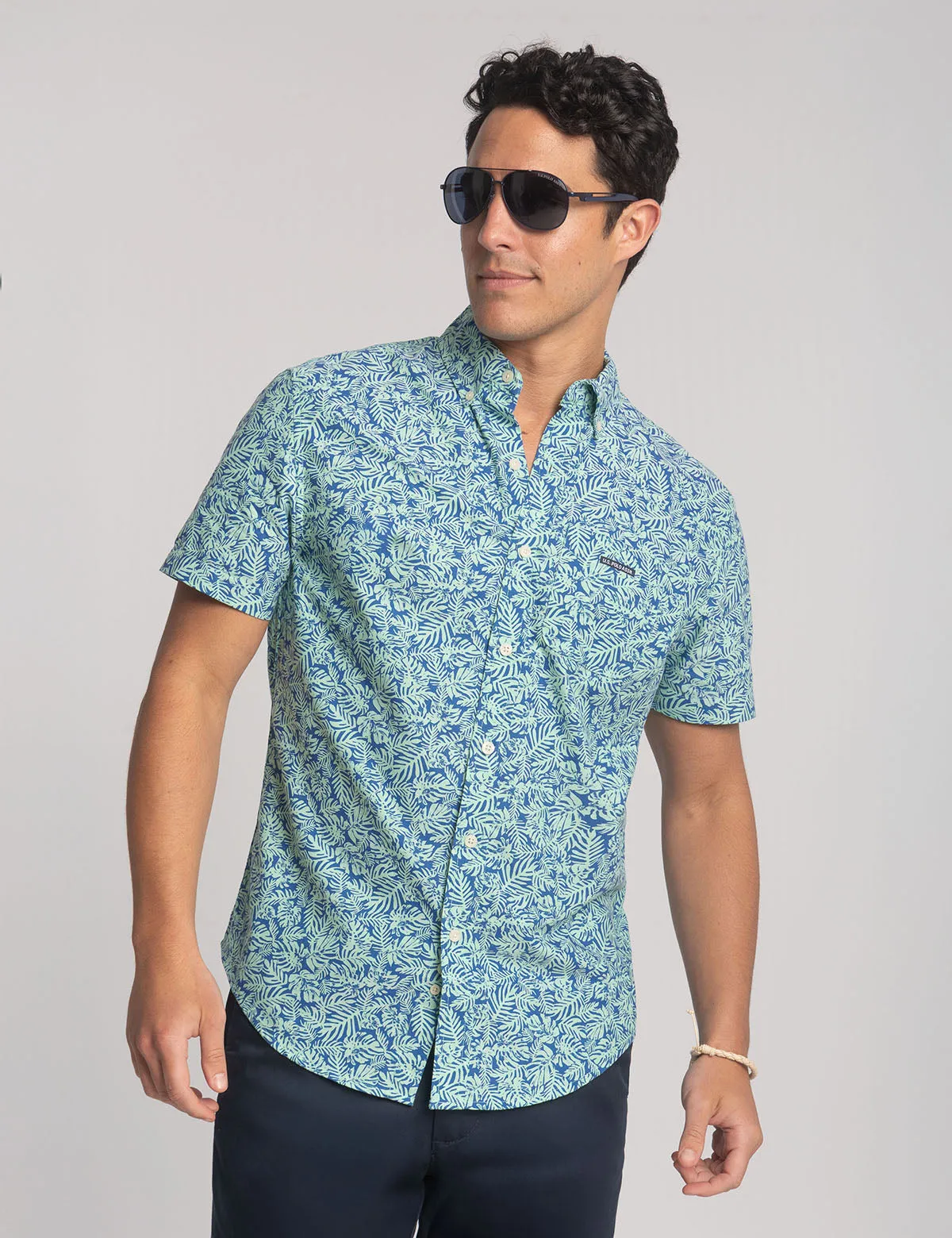 SHORT SLEEVE TROPICAL PRINT OXFORD SHIRT sold by U.S. Polo Assn. product image thumbnail 5