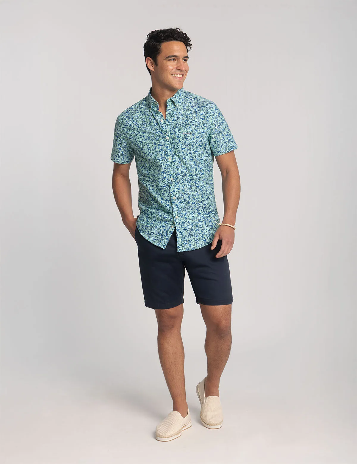 SHORT SLEEVE TROPICAL PRINT OXFORD SHIRT sold by U.S. Polo Assn. product image thumbnail 2