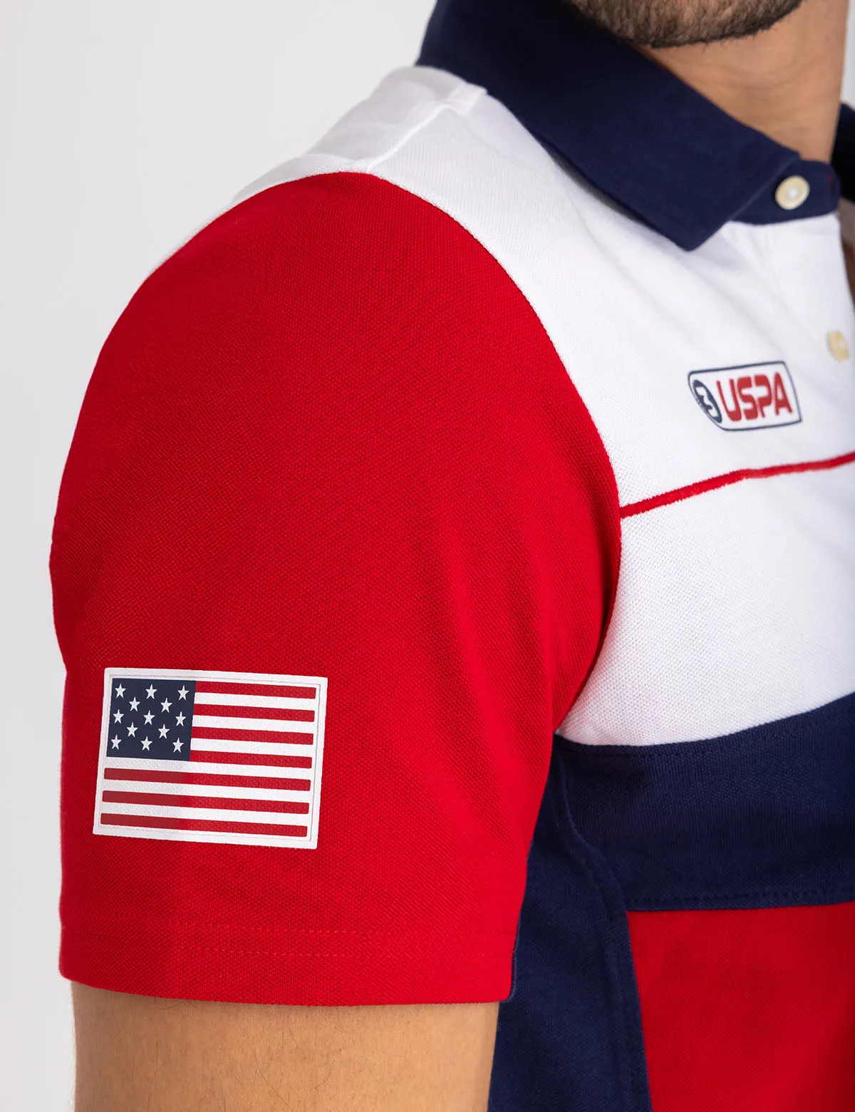 COLOR BLOCK RACE GRAPHIC PIQUE POLO SHIRT sold by U.S. Polo Assn. product image thumbnail 2