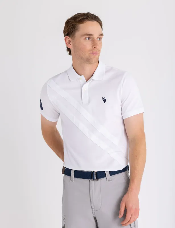 JERSEY DOUBLE SASH POLO SHIRT sold by U.S. Polo Assn.