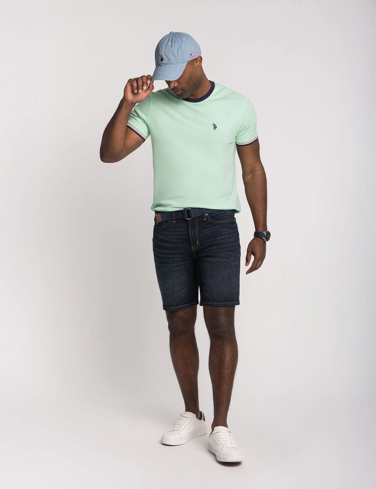 SIGNATURE STRIPE TRIM RINGER T-SHIRT sold by U.S. Polo Assn. product image thumbnail 3